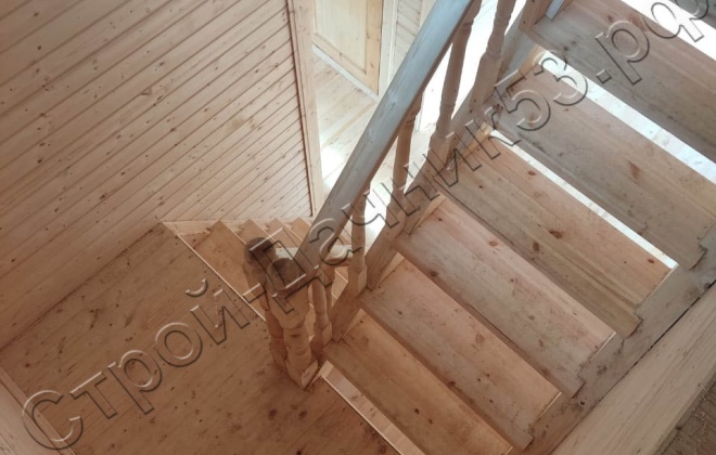 4 Каркасно-щитовой дом Д-59, 6x6м, 69.8 М², Московская область, Шаховской район, деревня Рябинки (26)